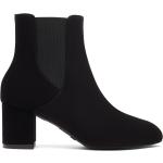 Schwarze Elegante Stuart Weitzman Ankle Boots & Klassische Stiefeletten aus Veloursleder für Damen Größe 40,5 