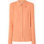 Orange Unifarbene Tunika-Blusen aus Polyamid für Damen Größe L 