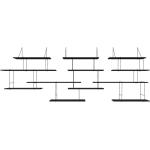 Reduzierte Schwarze Minimalistische Studio Hausen Eichenregale aus Massivholz Breite 0-50cm, Höhe 350-400cm, Tiefe 0-50cm 