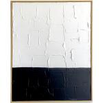 Schwarze Moderne Wanddeko aus Kiefer Querformat 80x100 