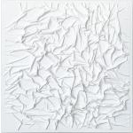 Weiße Quadratische Wandreliefs mit Strand-Motiv 100x100 