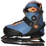 Stuf Kinder Schlittschuhe Ice Skate I300 Jr blau schwarz orange - 35-38