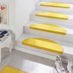 Reduzierte Gelbe Hanse Home Stufenmatten & Stufenteppiche aus Textil 15-teilig 