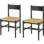 Schwarze Höffner Holzstühle aus Holz Breite 0-50cm, Höhe 50-100cm, Tiefe 0-50cm 2-teilig 