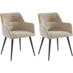 Beige Kauf-Unique Stuhl-Serie aus Stoff Breite 50-100cm, Höhe 50-100cm, Tiefe 50-100cm 2-teilig 