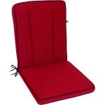 2x Polsterauflage Sesselauflage Niedriglehner Gartenstuhl Poly 50x100x8cm Rot-Sc 
