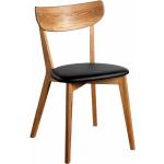 Hellbraune Moderne Topdesign Holzstühle lackiert aus Massivholz Breite 0-50cm, Höhe 50-100cm, Tiefe 0-50cm 2-teilig 
