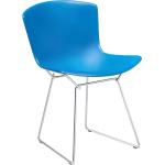 Stuhl Bertoia Plastic Side Chair Gestell verchromt (blau)