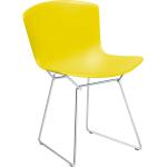 Stuhl Bertoia Plastic Side Chair Gestell verchromt (gelb)