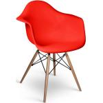 Rote Moderne Designer Stühle lackiert mit Armlehne Breite 50-100cm, Höhe 50-100cm, Tiefe 50-100cm 