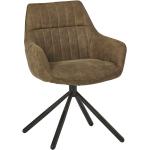 Olivgrüne Gesteppte Moderne Möbel Exclusive Stuhl-Serie aus Polyester mit Armlehne Breite 50-100cm, Höhe 50-100cm, Tiefe 50-100cm 2-teilig 