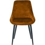 Ockerfarbene Moderne Möbel Exclusive Stuhl-Serie aus Samt gepolstert Breite 0-50cm, Höhe 50-100cm, Tiefe 50-100cm 2-teilig 