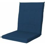 Blaue Stuhlauflagen 
