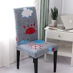 Cremefarbene Runde Stuhlhussen aus Kunstleder 100-teilig 