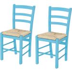 Blaue Höffner Holzstühle aus Holz Breite 0-50cm, Höhe 50-100cm, Tiefe 0-50cm 2-teilig 