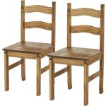 Bunte Höffner Holzstühle aus Holz 2-teilig 