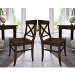 Kolonialstil Main Möbel Stuhl-Serie lackiert aus Massivholz 2-teilig 