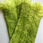 Grüne Damenstulpen Handwäsche 