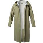 Grüne Unifarbene Wasserdichte Winddichte Atmungsaktive Stutterheim Raincoats Kapuzenmäntel aus Baumwollmischung für Herren Größe XL 
