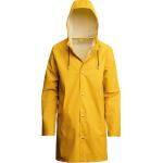 Reduzierte Gelbe Elegante Wasserdichte Stutterheim Raincoats Regenjacken aus Baumwolle mit Kapuze für Damen Größe XL 