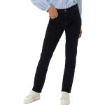 Reduzierte Dunkelblaue Brax Carola 5-Pocket Jeans aus Denim für Damen Weite 34 