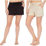 Schwarze Cargo-Shorts aus Leinen für Damen Größe M für den für den Sommer 