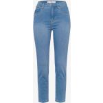 Hellblaue Atmungsaktive Brax Mary Slim Fit Jeans aus Baumwollmischung für Damen Größe S 