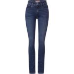 Indigofarbene Slim Fit Jeans aus Baumwolle für Damen 