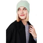 Pastellgrüne Strickmützen Handwäsche für Damen Größe XL für den für den Herbst 