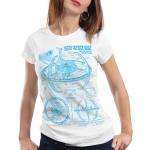 style3 Deep Space Nine Damen T-Shirt trek trekkie star, Farbe:Weiß, Größe:XL