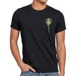 Schwarze Vintage Style3 Game of Thrones Tyrion Lennister T-Shirts aus Jersey für Herren Größe XL 
