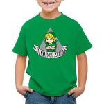 Grüne Style3 The Legend of Zelda Kinder T-Shirts aus Baumwolle für Jungen Größe 164 