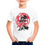 Weiße Style3 Naruto Kakashi Hatake Kinder T-Shirts aus Baumwolle Größe 164 