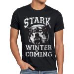 Schwarze Melierte Casual Kurzärmelige Style3 Game of Thrones Rundhals-Ausschnitt T-Shirts aus Jersey für Herren Größe 5 XL für den für den Winter 