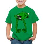 style3 Print-Shirt Kinder T-Shirt Kermit Frosch handpuppe, grün