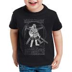 Schwarze Style3 The Legend of Zelda Kinder T-Shirts aus Baumwolle für Jungen Größe 128 