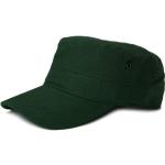 Dunkelgrüne styleBREAKER Army-Caps mit Klettverschluss aus Baumwolle Handwäsche für Herren Einheitsgröße für den für den Frühling 