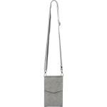 styleBREAKER Damen Mini Bag Umhängetasche, mit Metall Detail am Umschlag, Handytasche, Schultertasche, Handtasche 02012353, Farbe:Grau
