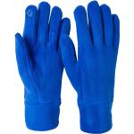 Royalblaue Unifarbene styleBREAKER Touchscreen-Handschuhe für Damen Einheitsgröße für den für den Winter 