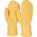 Gelbe Unifarbene styleBREAKER Strick-Handschuhe für Damen Einheitsgröße für den für den Winter 