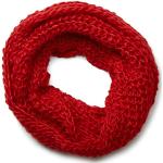 Rote Unifarbene styleBREAKER Schlauchschals & Loop-Schals aus Wolle für Damen Einheitsgröße für den für den Winter 