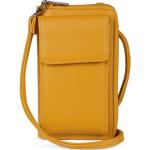 Safrangelbe Unifarbene styleBREAKER Mini-Bags aus Kunstfaser mit RFID-Schutz für Damen 