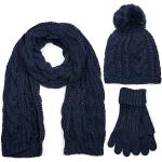 Dunkelblaue styleBREAKER Schlauchschals & Loop-Schals für Damen Einheitsgröße für den für den Winter 