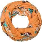 Orange styleBREAKER Schlauchschals & Loop-Schals mit Insekten-Motiv für Damen Einheitsgröße 