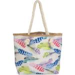 Blaue styleBREAKER Strandtaschen & Badetaschen mit Reißverschluss aus Kunstfaser für Damen Klein 