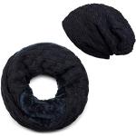 Mitternachtsblaue Geflochtene styleBREAKER Schlauchschals & Loop-Schals für Damen Einheitsgröße für den für den Winter 
