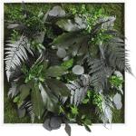 Grüne Tropische Nachhaltige Moosbilder aus Massivholz 3D 