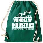 Styletex23 Vandelay Industries Seinfeld Logo Turnbeutel Sportbeutel, flaschengrün