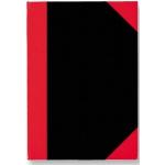 (1.48 EUR / Stück) Stylex Chinakladde 29116 schwarz/rot A6 kariert 60g 96 Blatt 192 Seiten