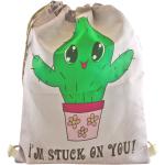 Grüne Antonio Herrensporttaschen mit Kaktus-Motiv aus Kunstfaser 